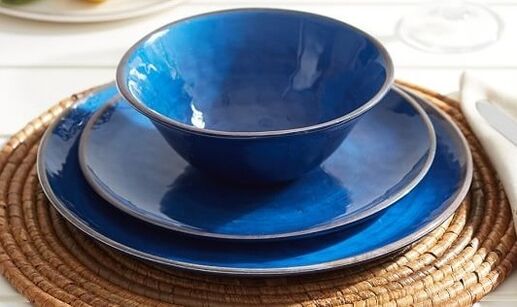 blue slimming plate