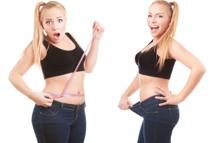 Full girl and lost weight