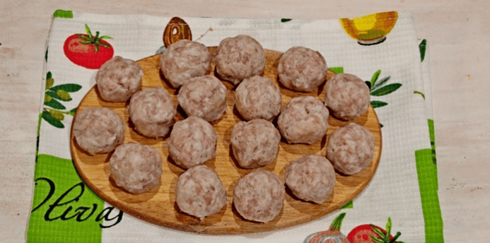 Induced boiled meatballs