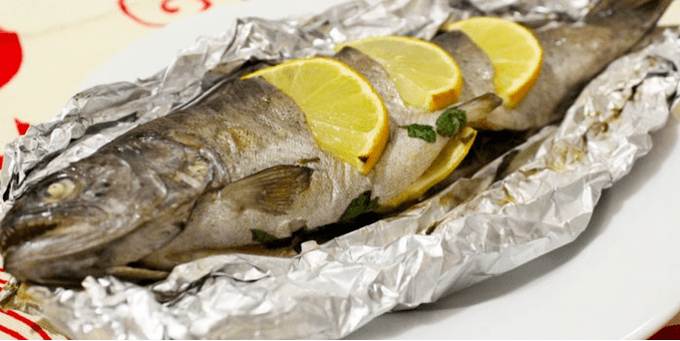 Trout in the oven