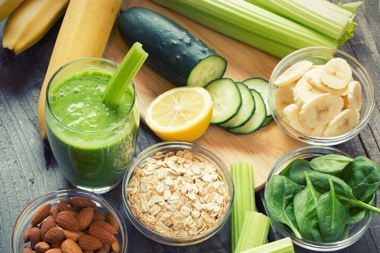 fruits and vegetables with the right nutrition